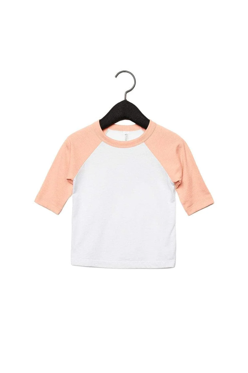 Bella+Canvas 3200T Toddler 3/4-Sleeve Baseball T-Shirt - Image 10
