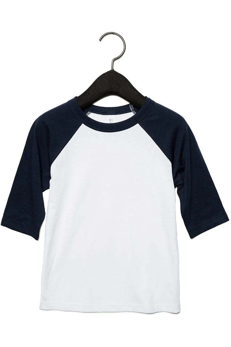 Bella+Canvas 3200T Toddler 3/4-Sleeve Baseball T-Shirt - Image 14