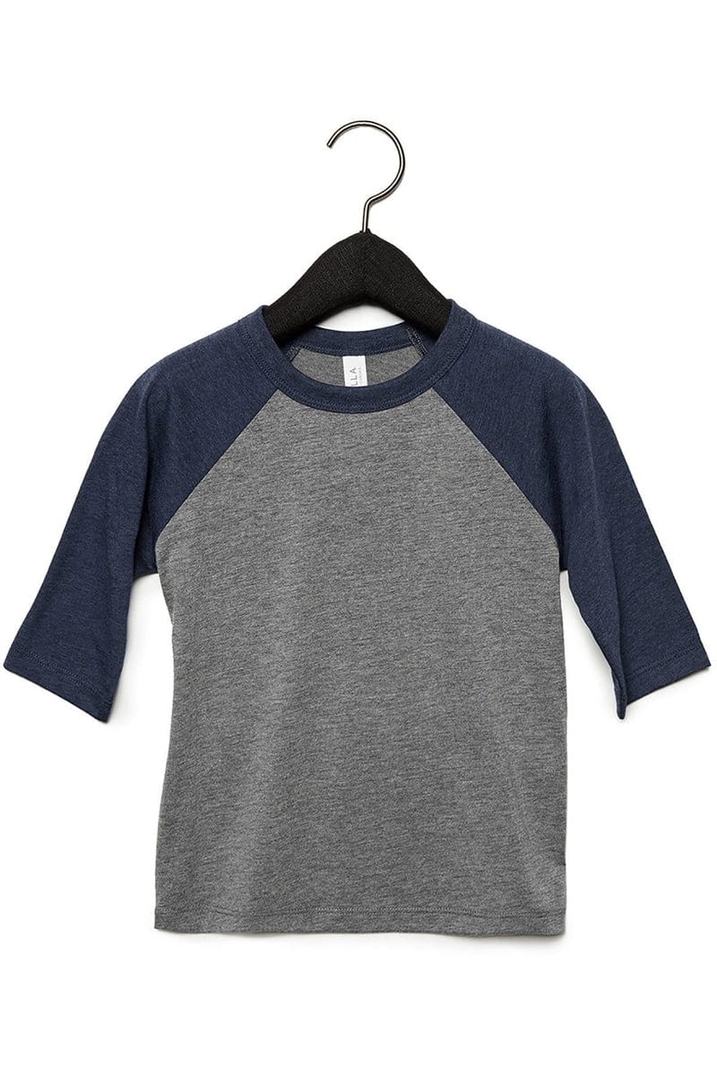 Bella+Canvas 3200T Toddler 3/4-Sleeve Baseball T-Shirt - Image 18