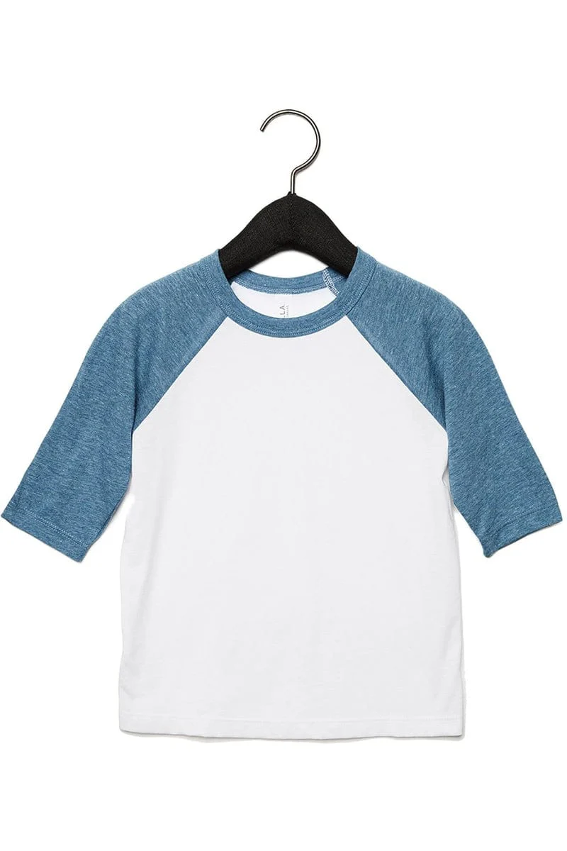 Bella+Canvas 3200T Toddler 3/4-Sleeve Baseball T-Shirt - Image 20