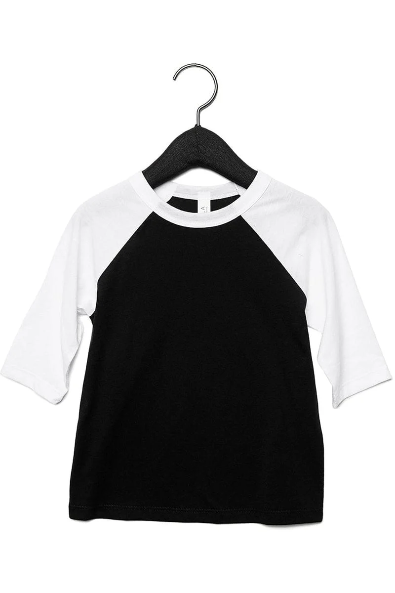 Bella+Canvas 3200T Toddler 3/4-Sleeve Baseball T-Shirt - Image 25