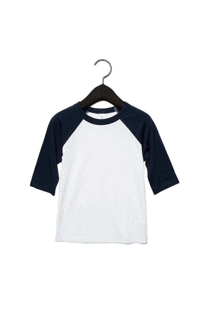 Bella+Canvas 3200T Toddler 3/4-Sleeve Baseball T-Shirt - Image 3