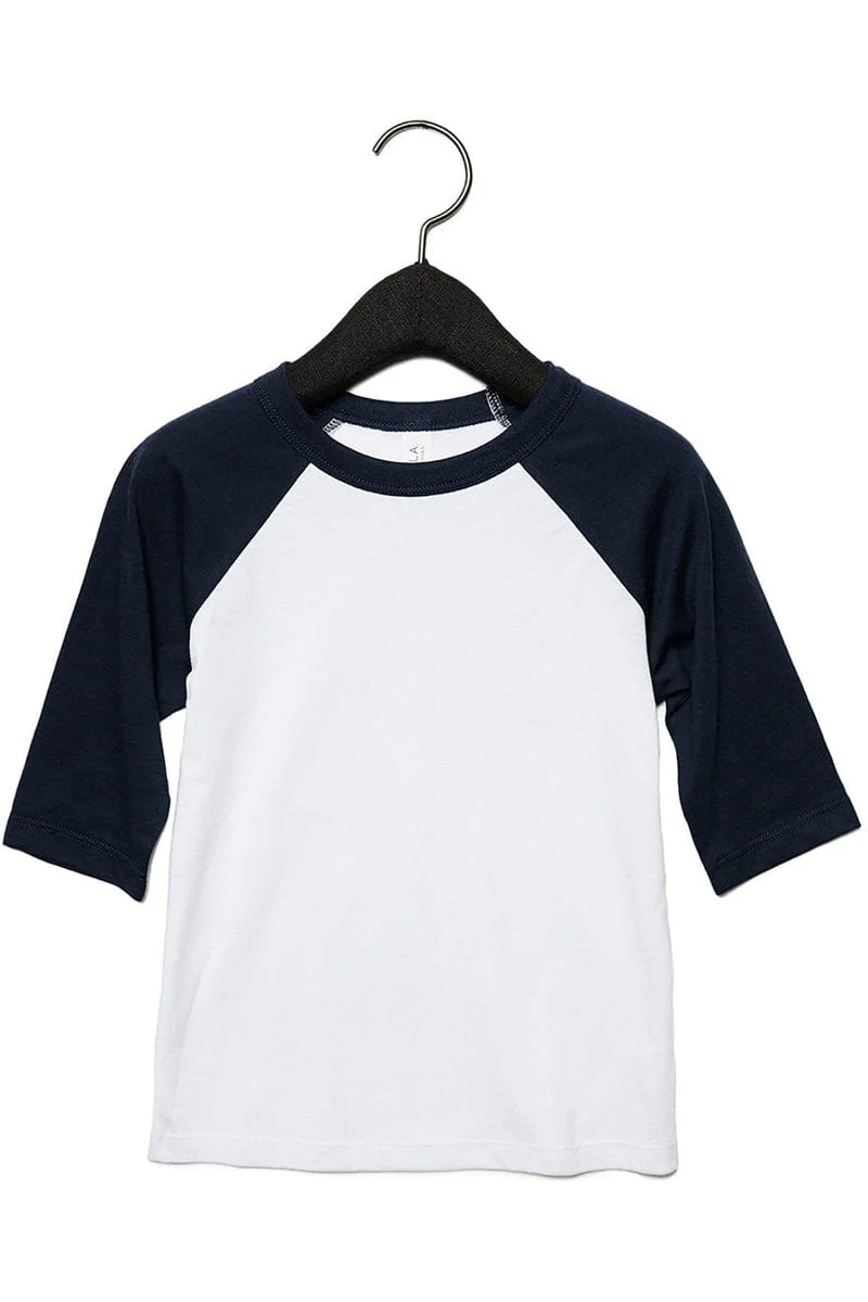 Bella+Canvas 3200T Toddler 3/4-Sleeve Baseball T-Shirt - Image 33