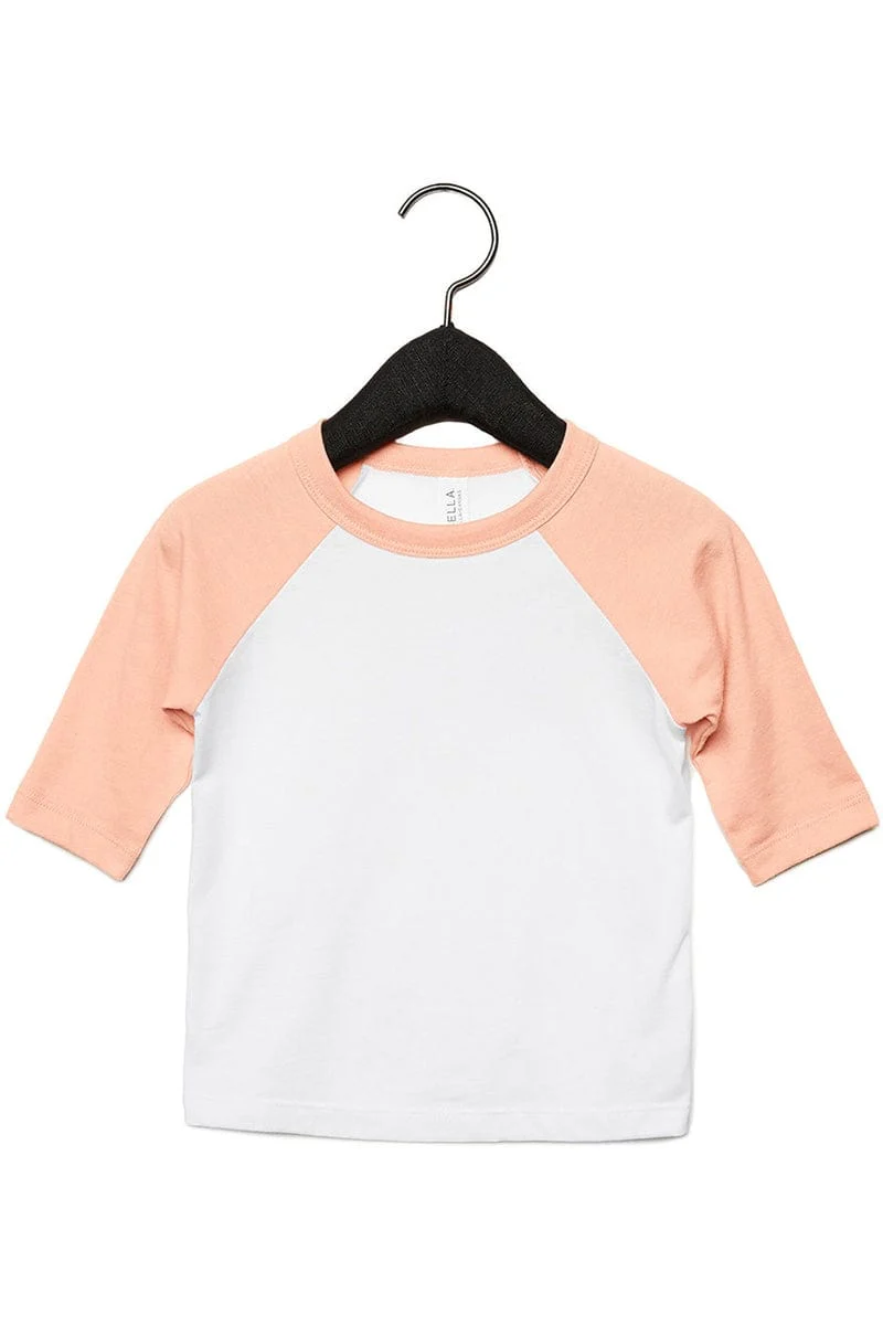 Bella+Canvas 3200T Toddler 3/4-Sleeve Baseball T-Shirt - Image 39