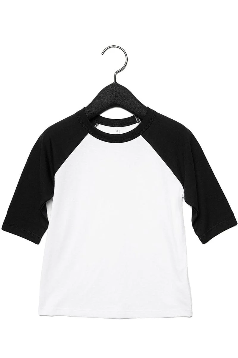 Bella+Canvas 3200T Toddler 3/4-Sleeve Baseball T-Shirt - Image 50