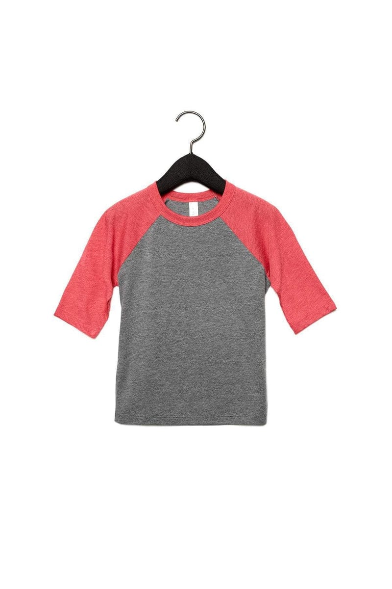 Bella+Canvas 3200T Toddler 3/4-Sleeve Baseball T-Shirt - Image 8