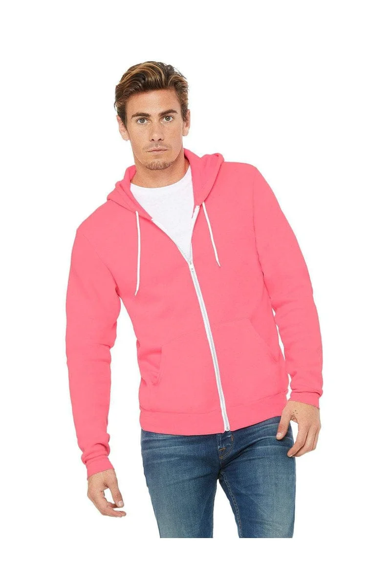 Bella+Canvas 3739 Unisex Poly-Cotton Fleece Full-Zip Hoodies - Image 12