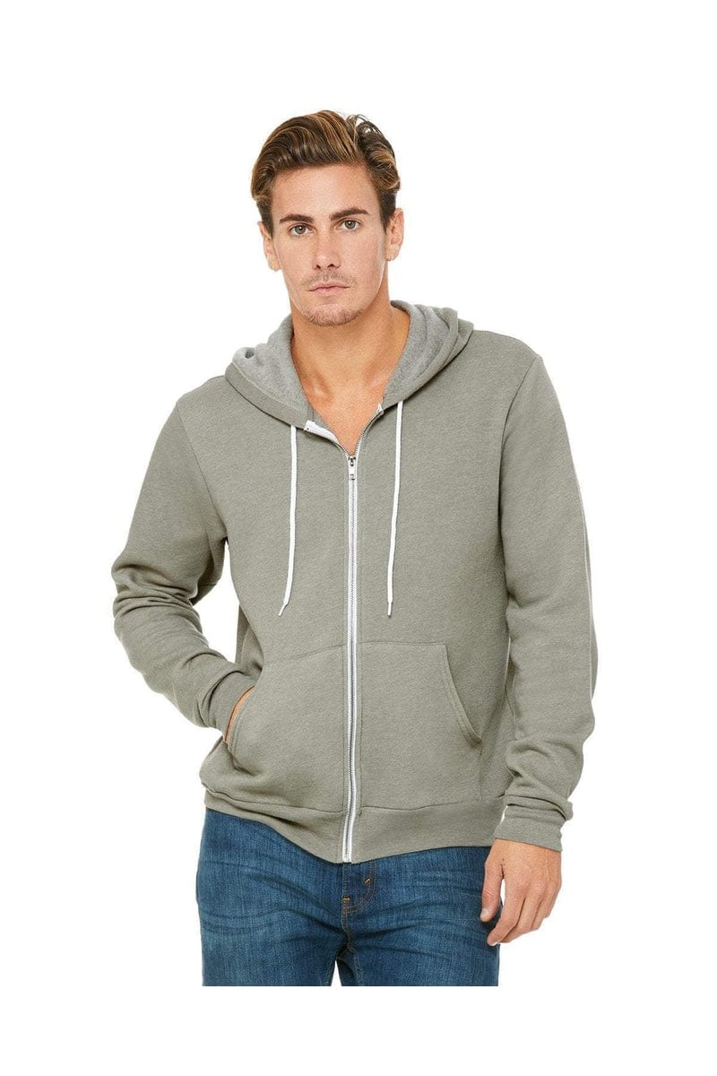 Bella+Canvas 3739 Unisex Poly-Cotton Fleece Full-Zip Hoodies - Image 13