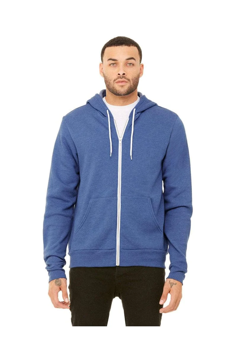Bella+Canvas 3739 Unisex Poly-Cotton Fleece Full-Zip Hoodies - Image 14