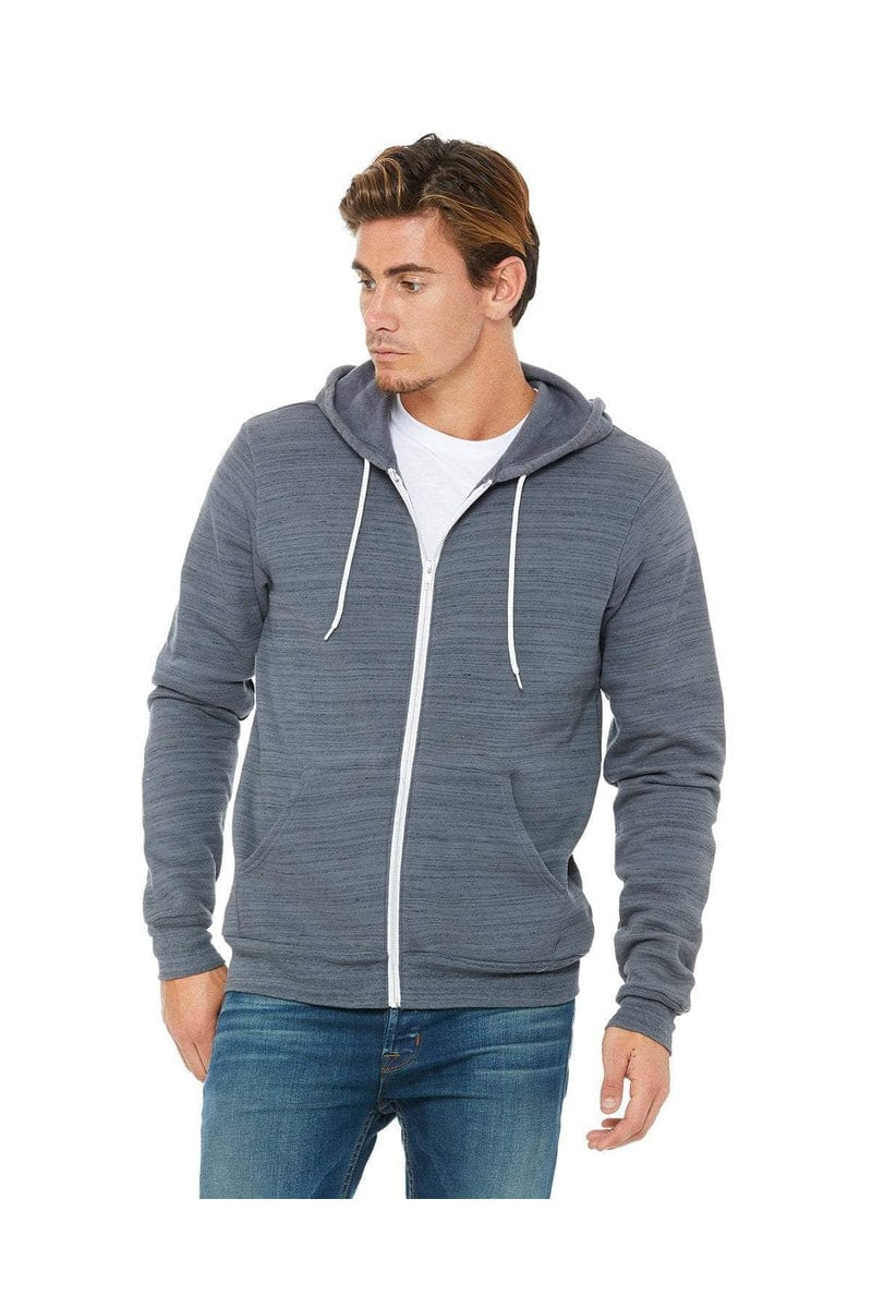 Bella+Canvas 3739 Unisex Poly-Cotton Fleece Full-Zip Hoodies - Image 16