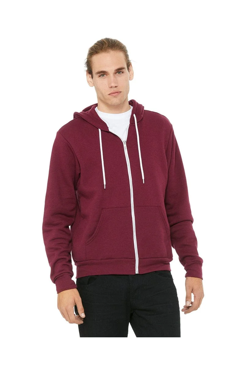 Bella+Canvas 3739 Unisex Poly-Cotton Fleece Full-Zip Hoodies - Image 20