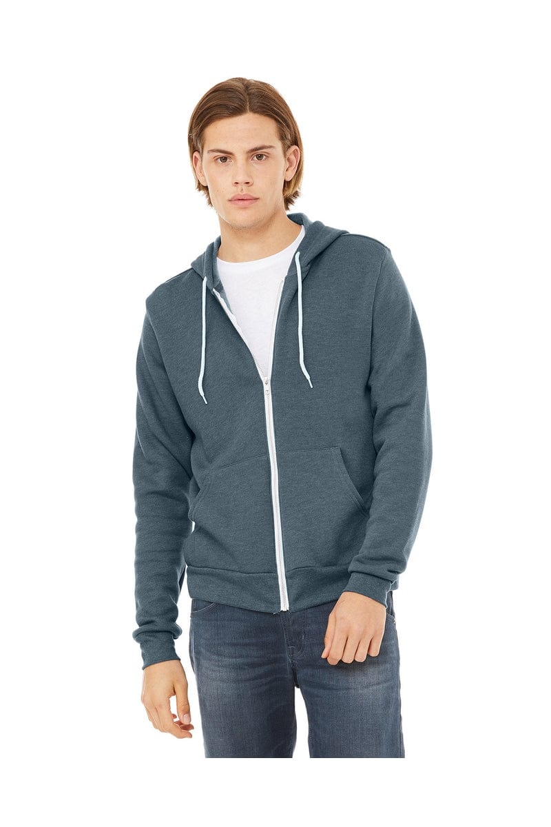 Bella+Canvas 3739 Unisex Poly-Cotton Fleece Full-Zip Hoodies - Image 33