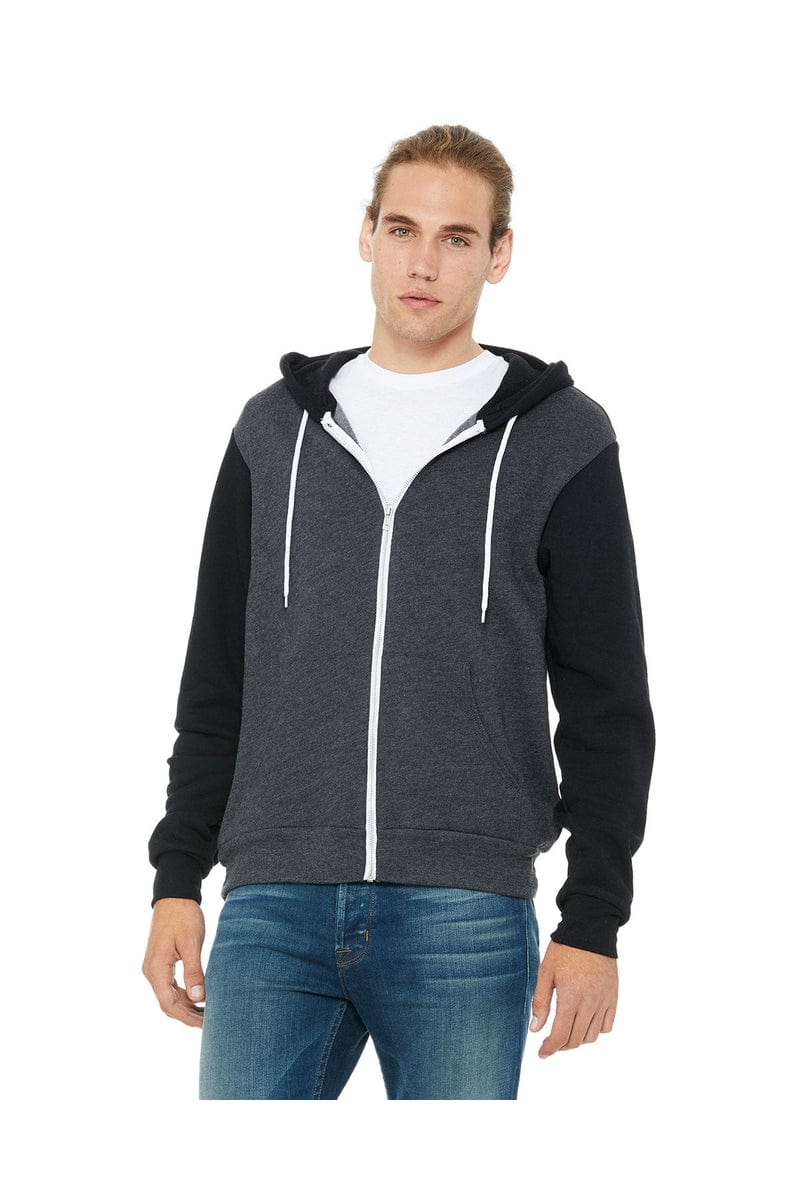 Bella+Canvas 3739 Unisex Poly-Cotton Fleece Full-Zip Hoodies - Image 34