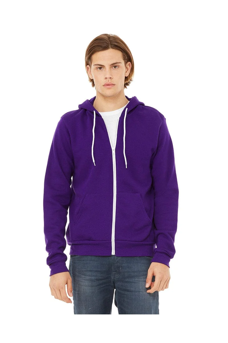 Bella+Canvas 3739 Unisex Poly-Cotton Fleece Full-Zip Hoodies - Image 42