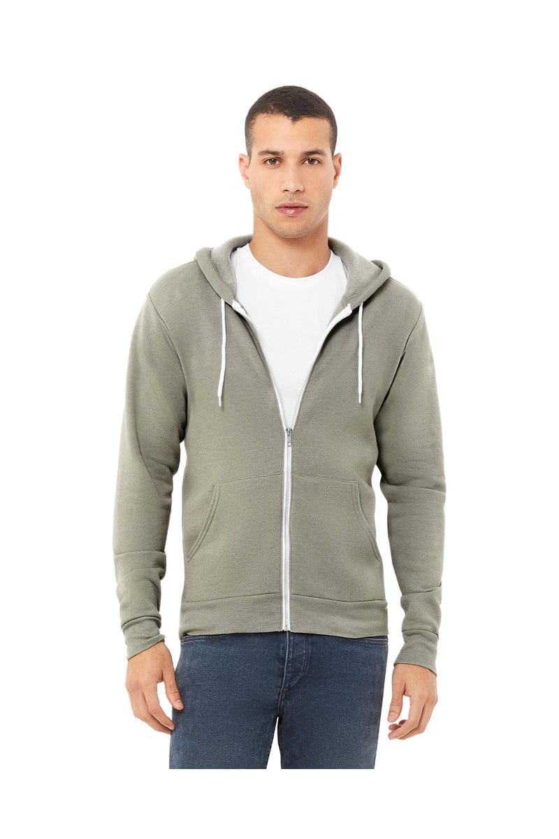 Bella+Canvas 3739 Unisex Poly-Cotton Fleece Full-Zip Hoodies - Image 48