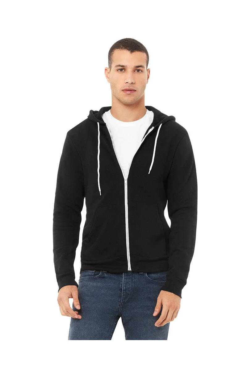 Bella+Canvas 3739 Unisex Poly-Cotton Fleece Full-Zip Hoodies - Image 51