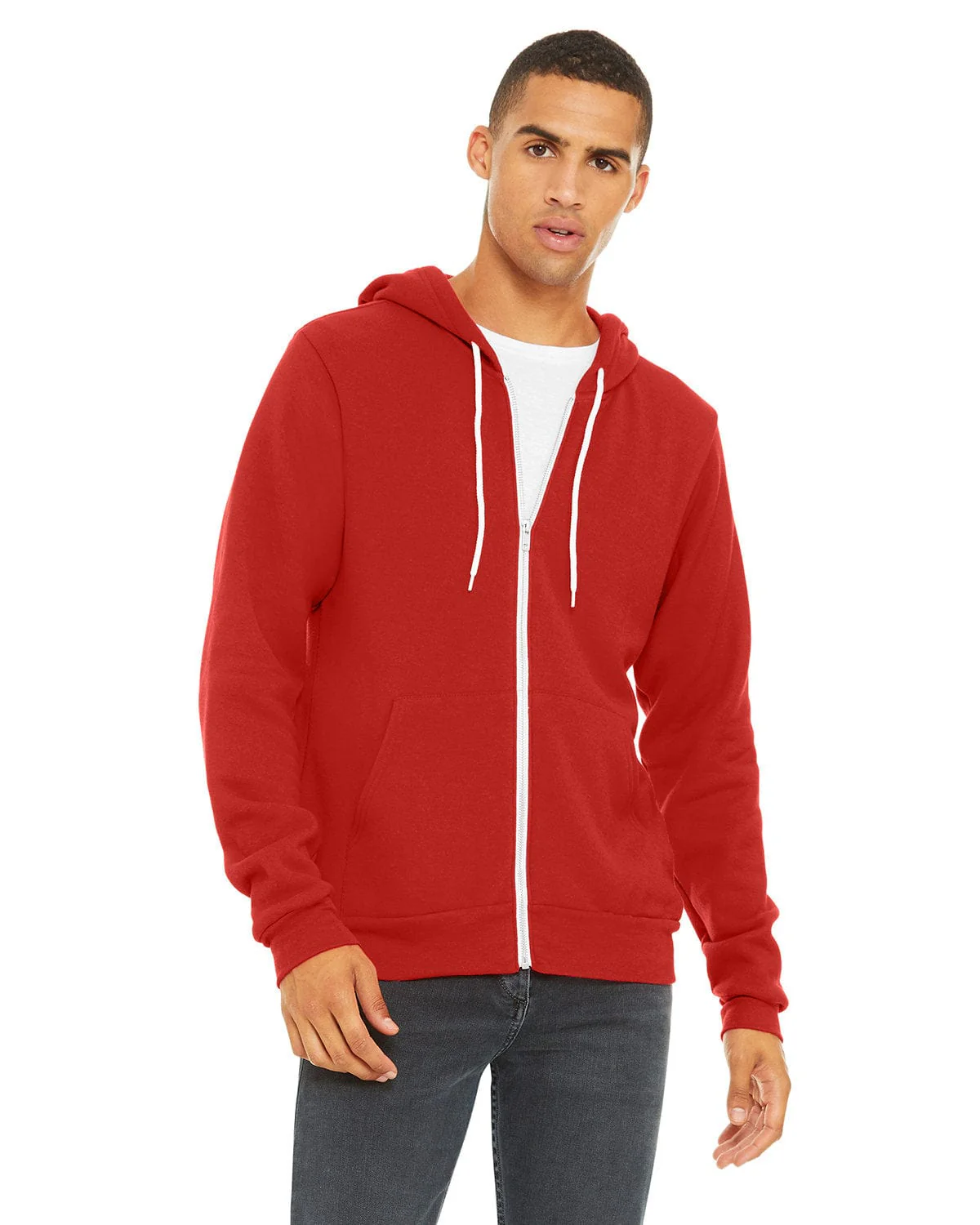 Bella+Canvas 3739 Unisex Poly-Cotton Fleece Full-Zip Hoodies - Image 74