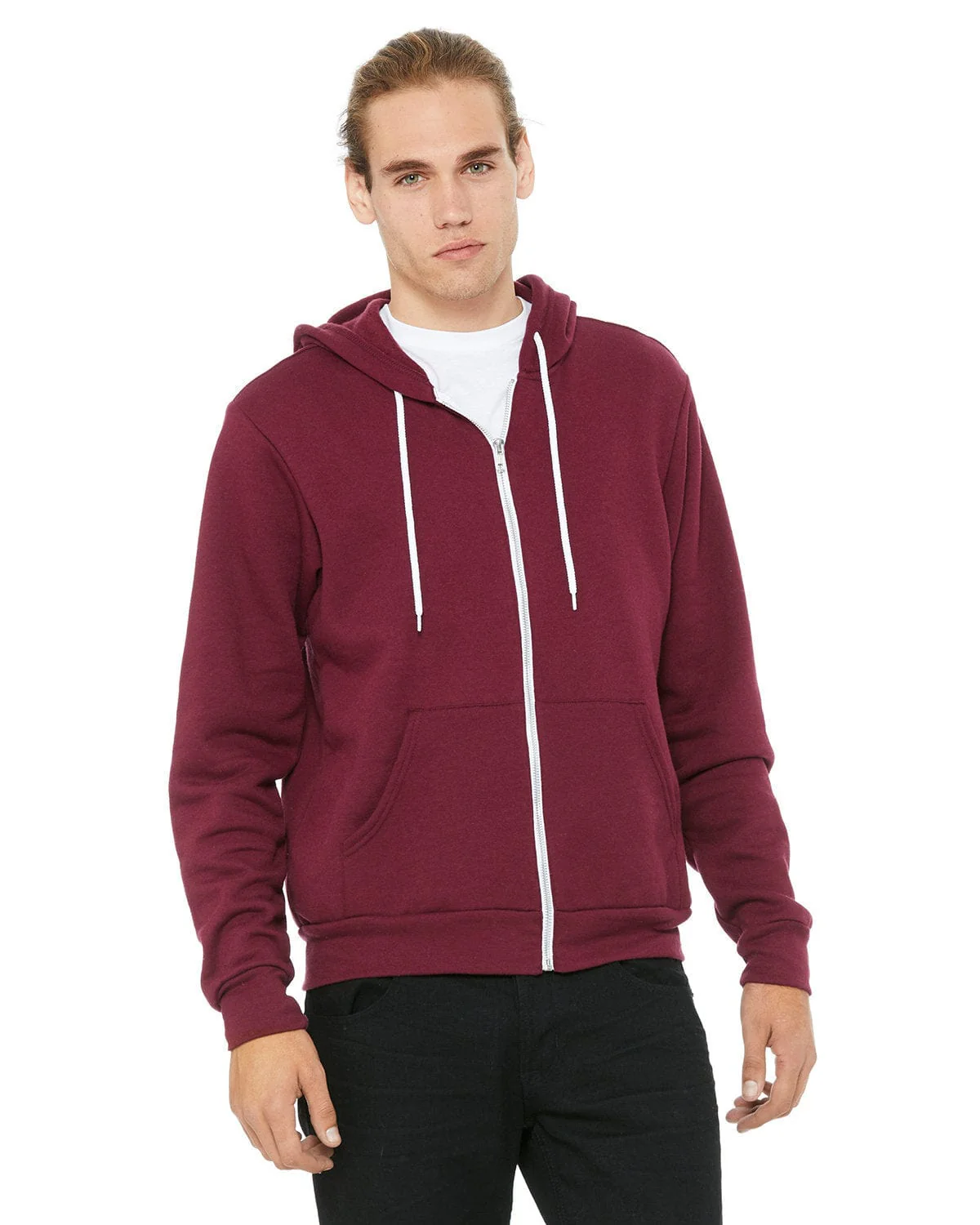 Bella+Canvas 3739 Unisex Poly-Cotton Fleece Full-Zip Hoodies - Image 76