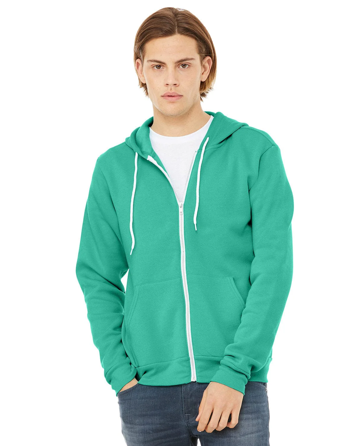 Bella+Canvas 3739 Unisex Poly-Cotton Fleece Full-Zip Hoodies - Image 79