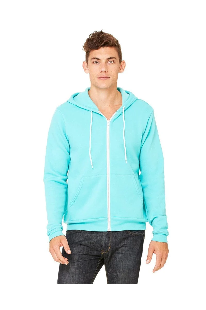 Bella+Canvas 3739 Unisex Poly-Cotton Fleece Full-Zip Hoodies - Image 8