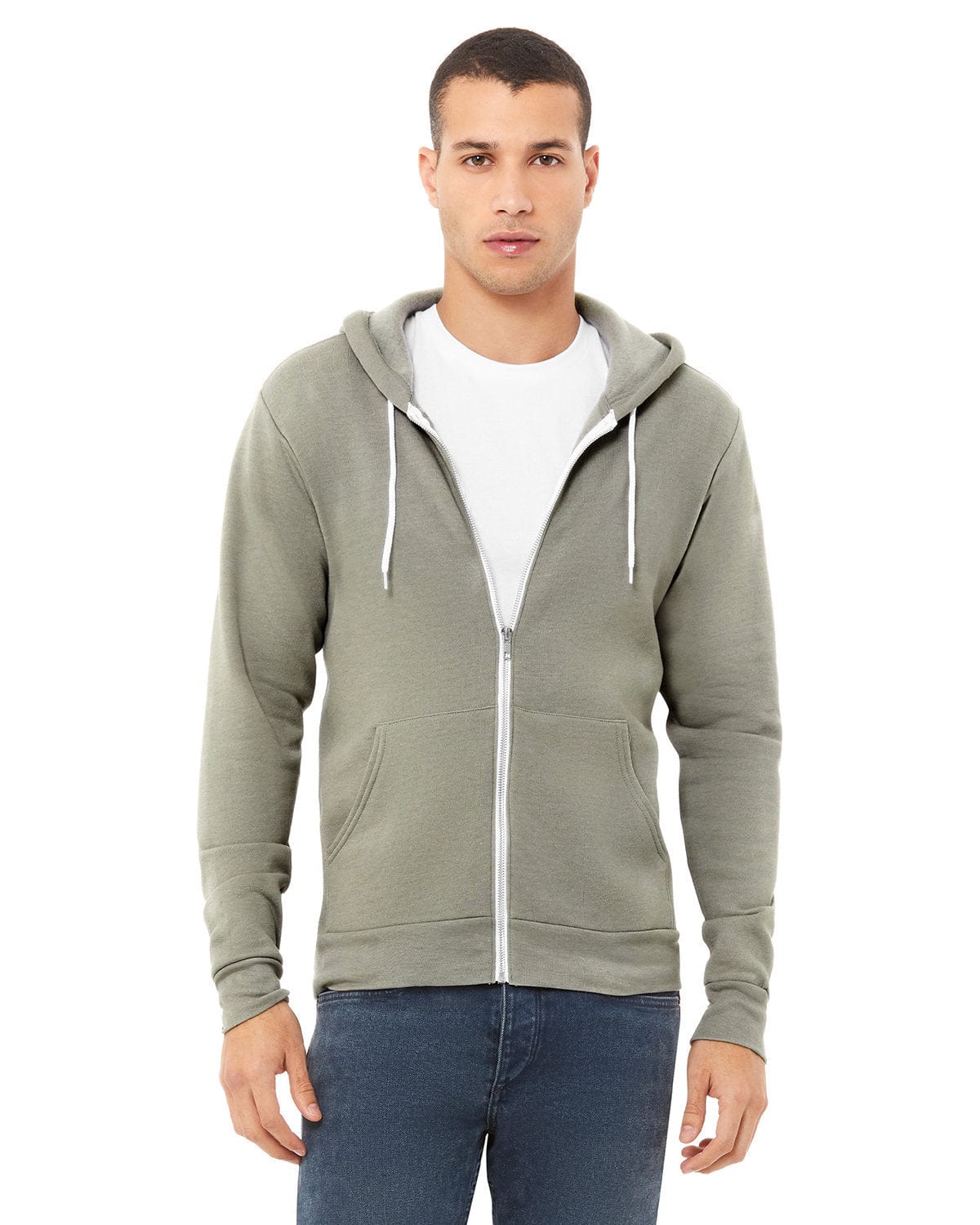 Bella+Canvas 3739 Unisex Poly-Cotton Fleece Full-Zip Hoodies - Image 80