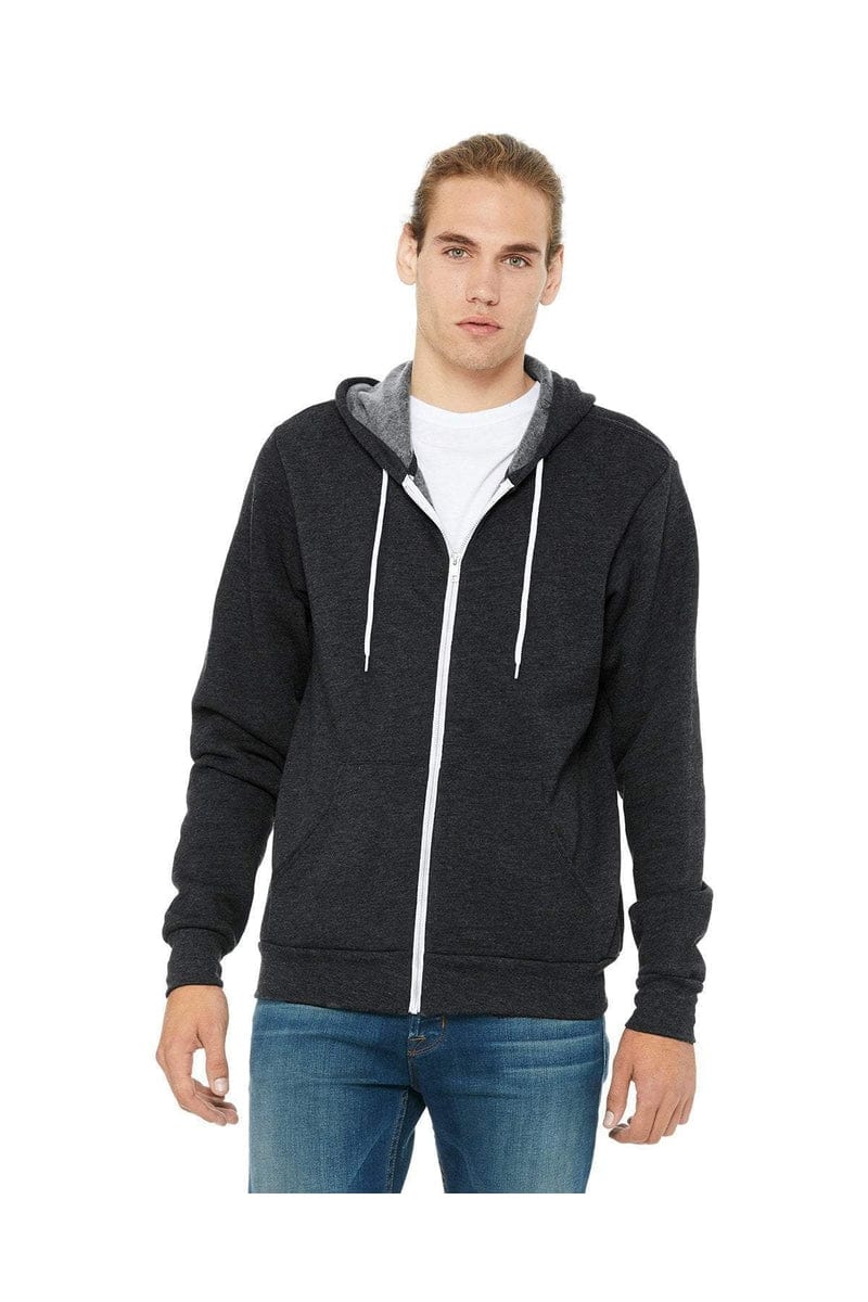 Bella+Canvas 3739 Unisex Poly-Cotton Fleece Full-Zip Hoodies - Image 9