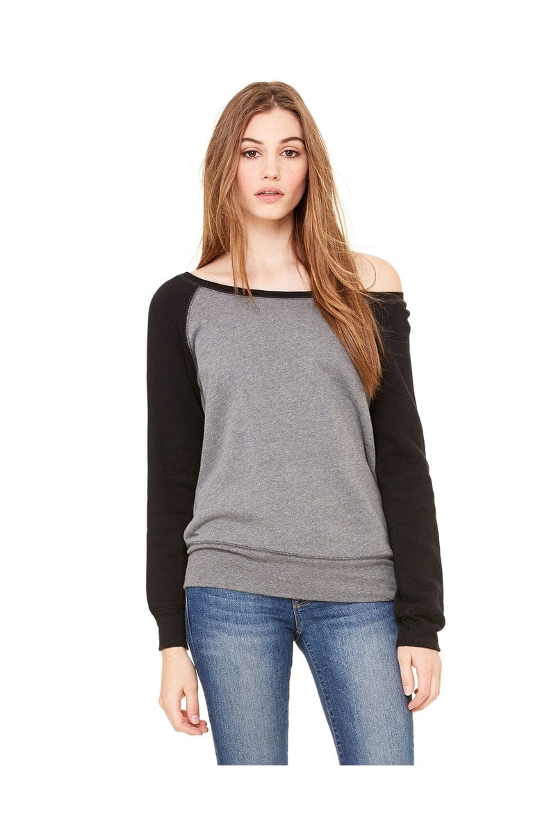 Bella+Canvas 7501 Ladies' Sponge Fleece Wide Neck Sweatshirt - Image 19