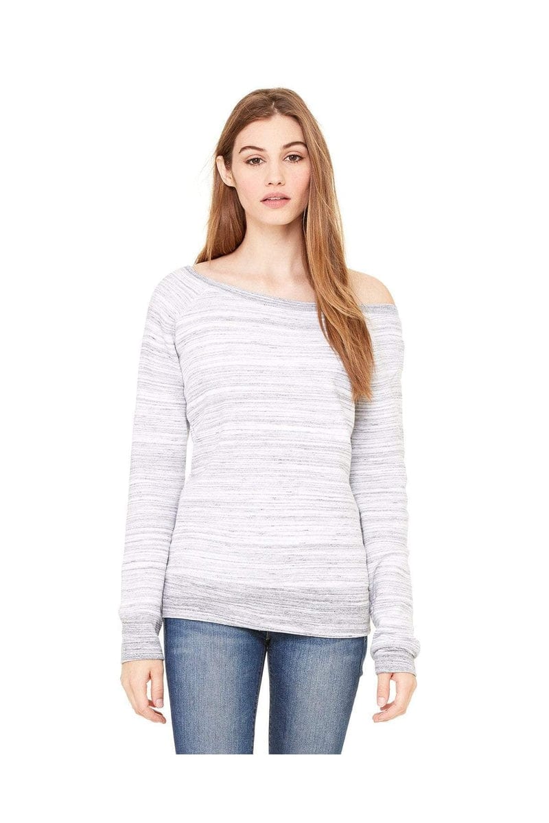 Bella+Canvas 7501 Ladies' Sponge Fleece Wide Neck Sweatshirt - Image 3