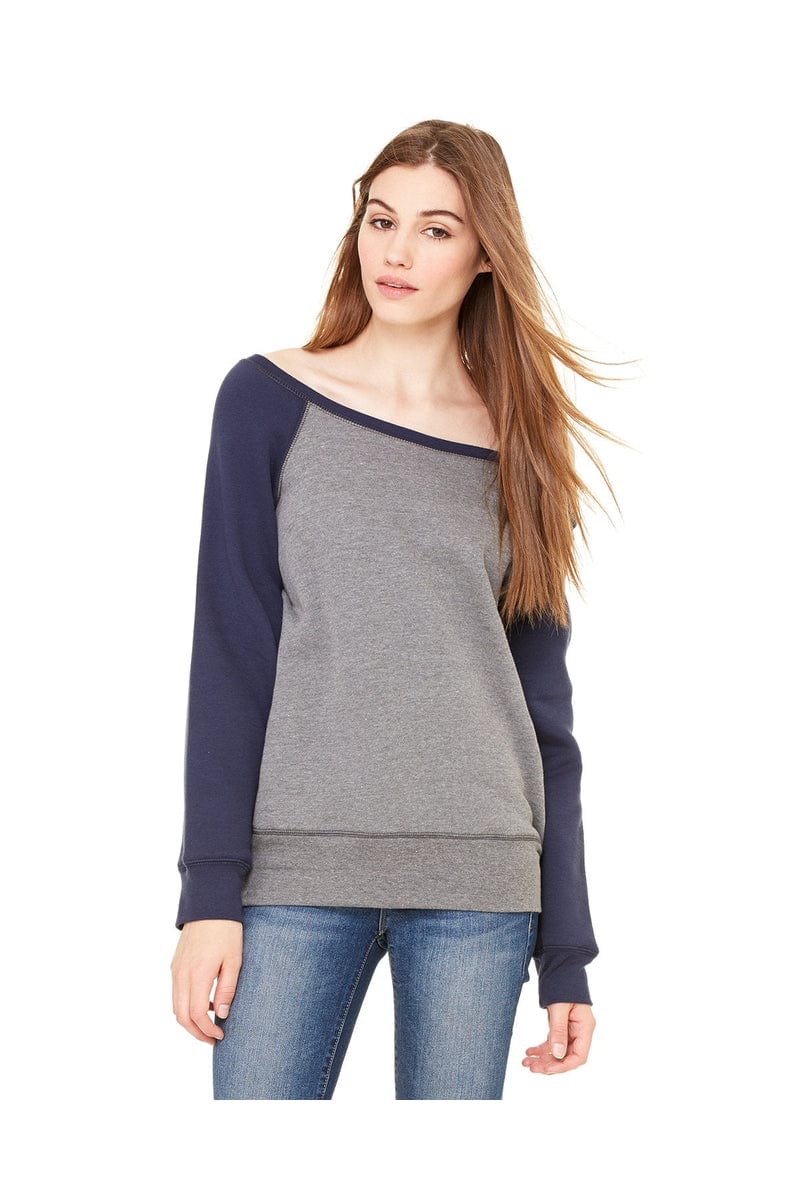 Bella+Canvas 7501 Ladies' Sponge Fleece Wide Neck Sweatshirt - Image 4
