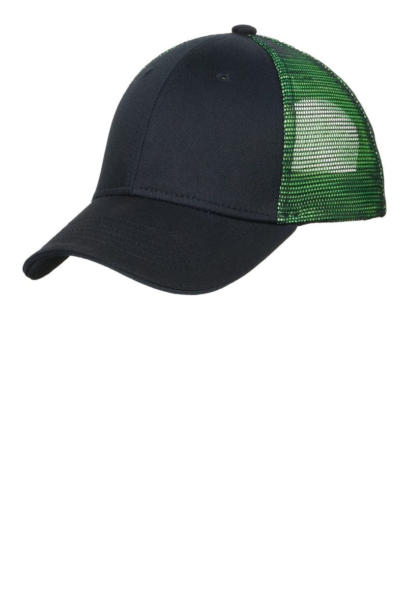 Port Authority Double Mesh Snapback Sandwich Bill Cap. C818 - Image 3