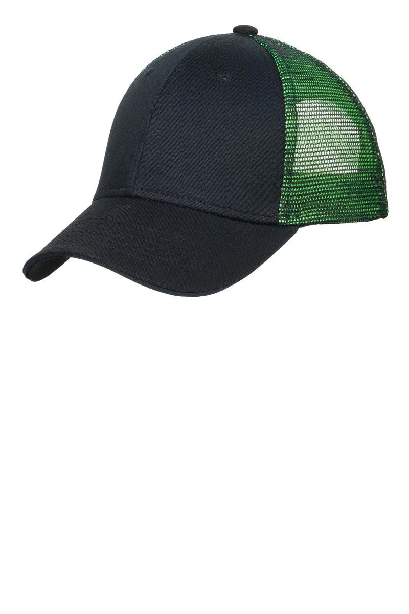 Port Authority Double Mesh Snapback Sandwich Bill Cap. C818 - Image 38