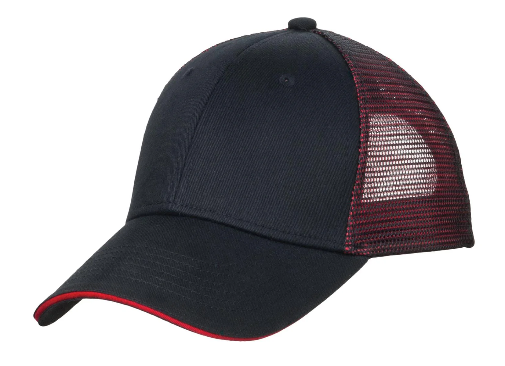 Port Authority Double Mesh Snapback Sandwich Bill Cap. C818 - Image 46