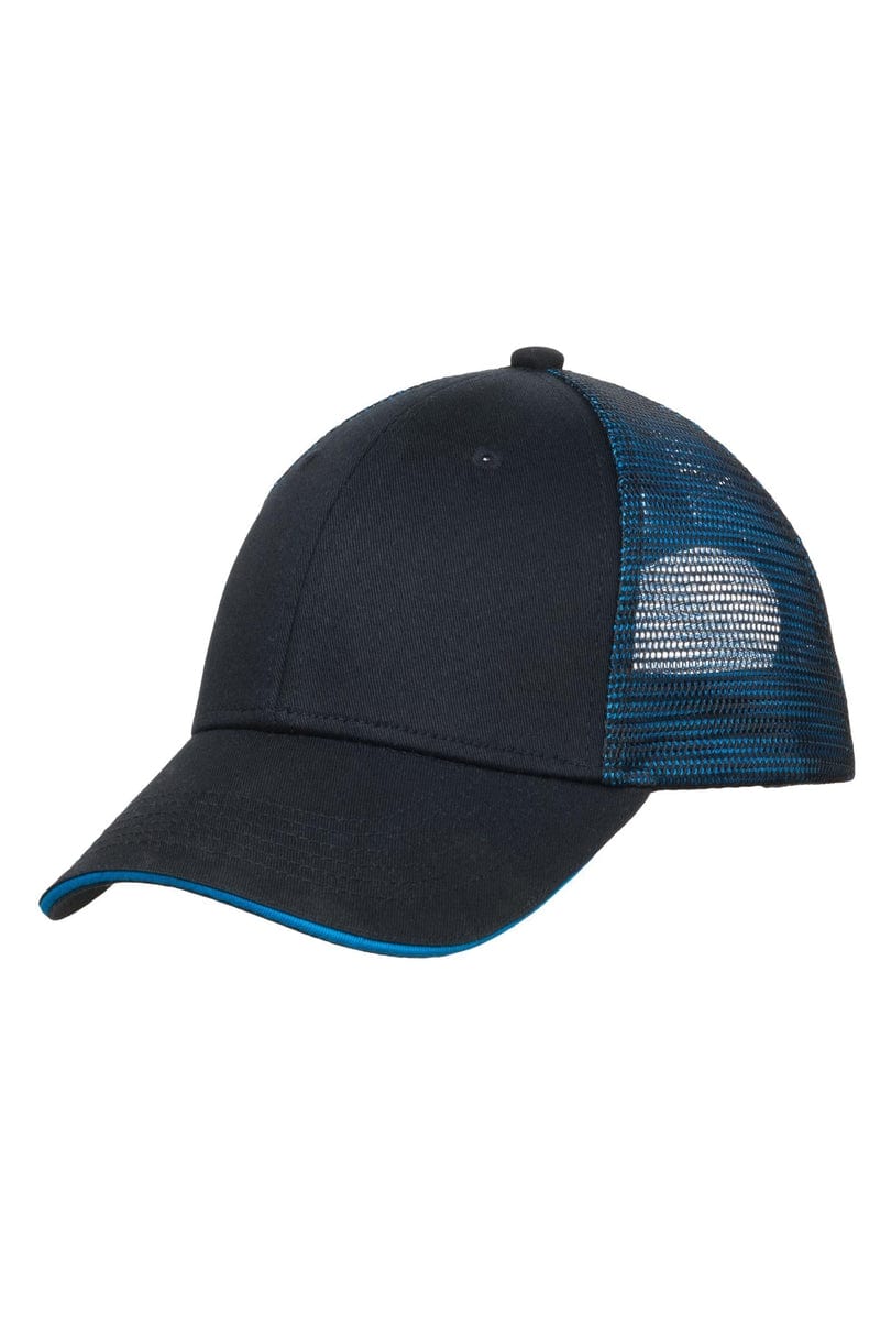 Port Authority Double Mesh Snapback Sandwich Bill Cap. C818 - Image 7