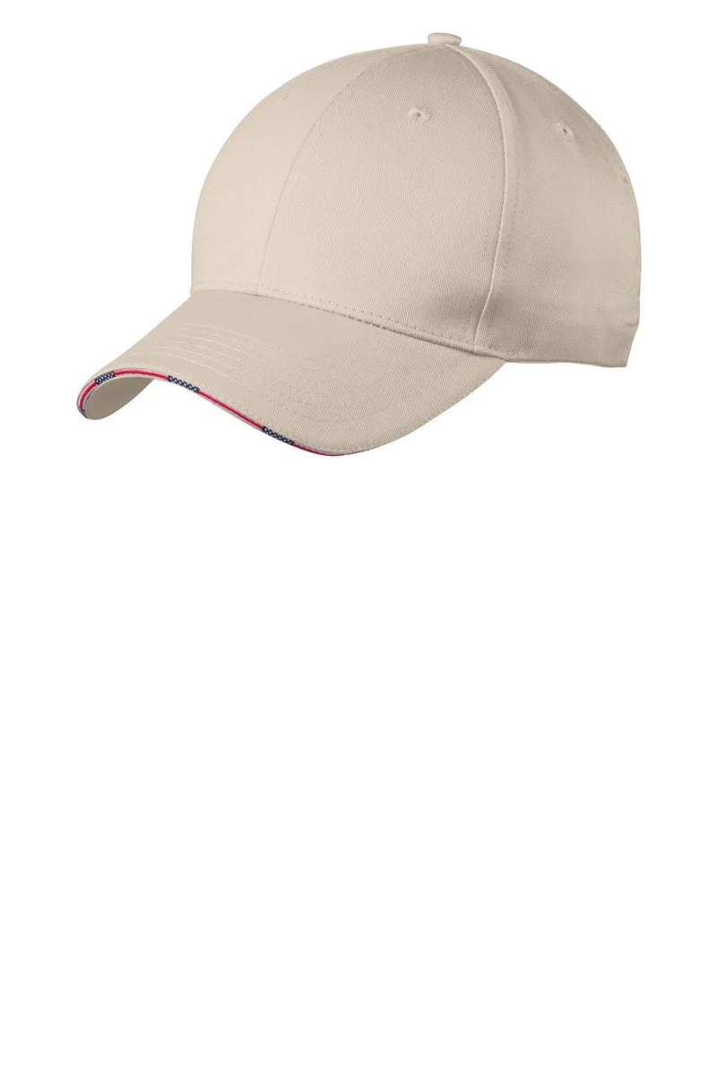 Port Authority Americana Flag Sandwich Cap. C829 - Image 24