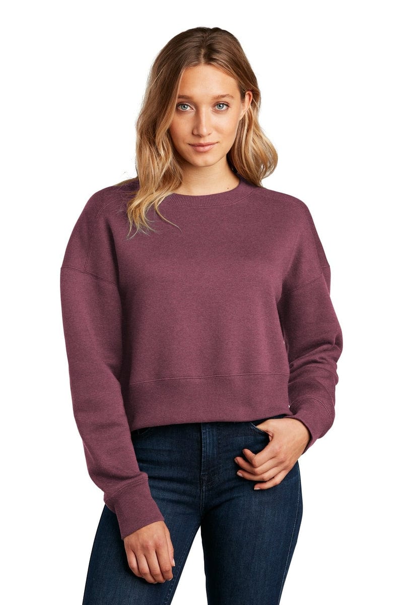 District DT1105 Women's Perfect Weight Fleece Cropped Crew - Image 8