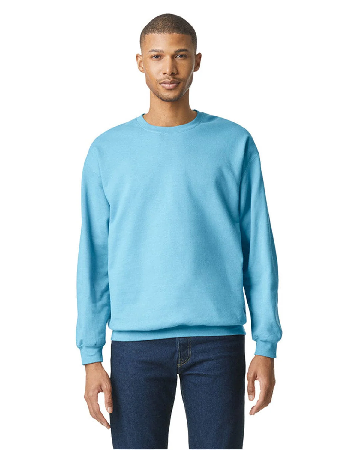 Gildan SF000 Adult Softstyle Fleece Crew Sweatshirt - Image 6