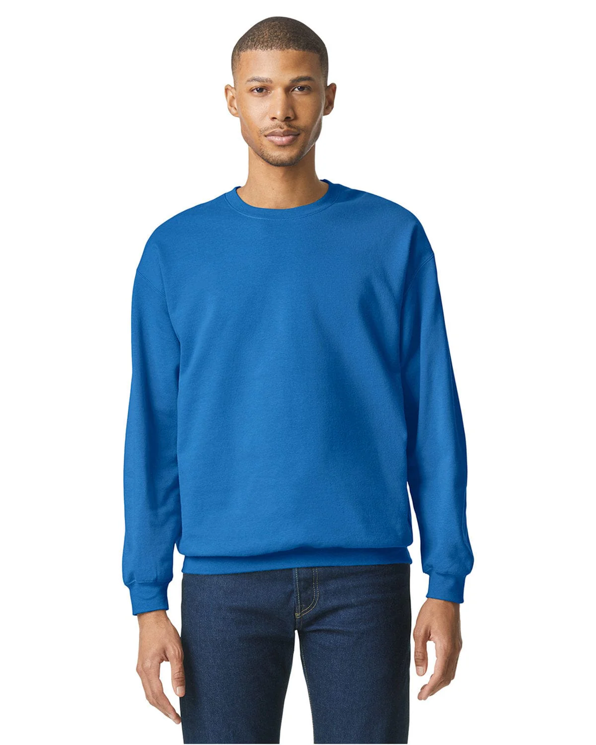 Gildan SF000 Adult Softstyle Fleece Crew Sweatshirt - Image 8
