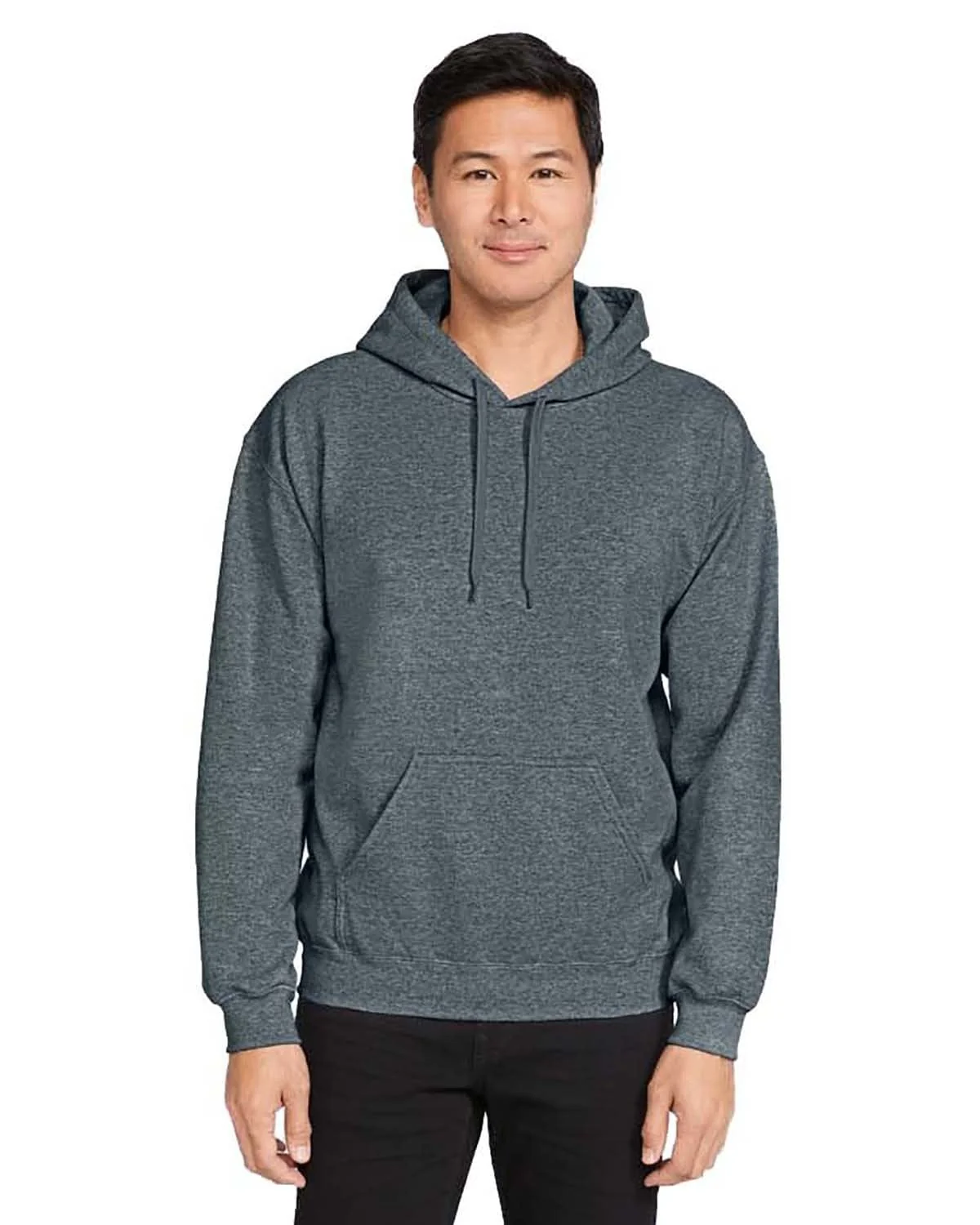Gildan SF500 Adult Softstyle Fleece Pullover Hooded Sweatshirt, Basic Colors - Image 3