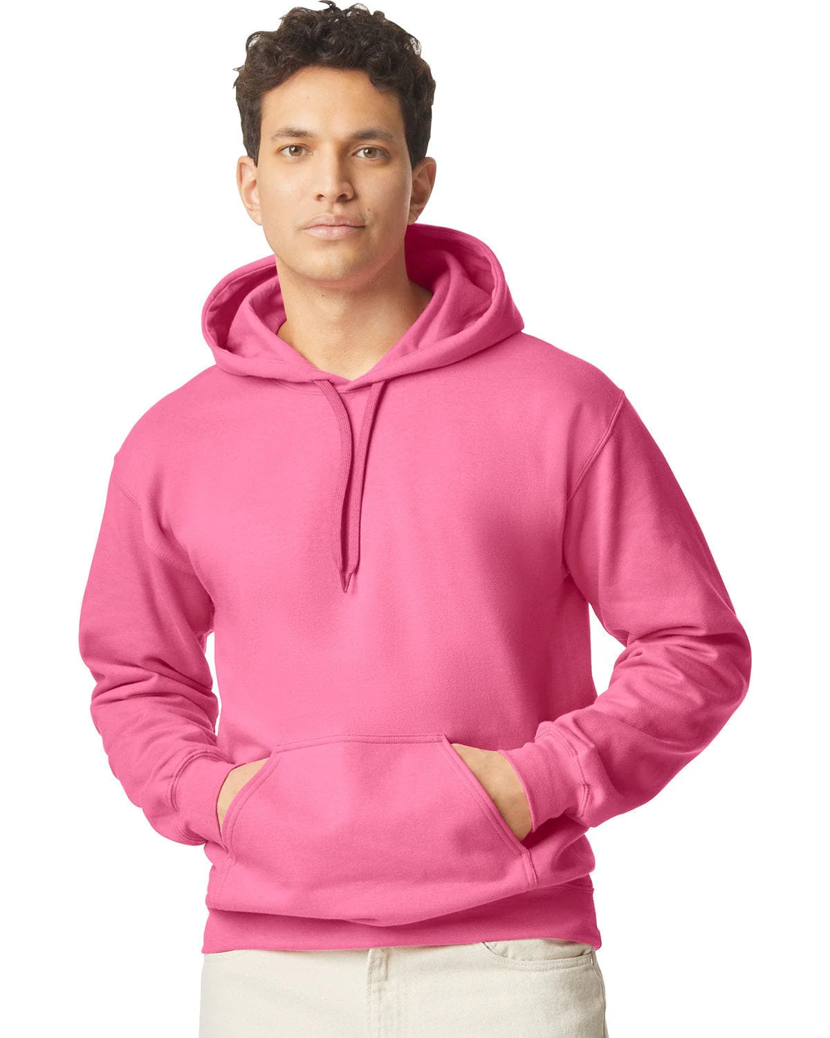 Gildan SF500 Adult Softstyle Fleece Pullover Hooded Sweatshirt, Basic Colors - Image 5