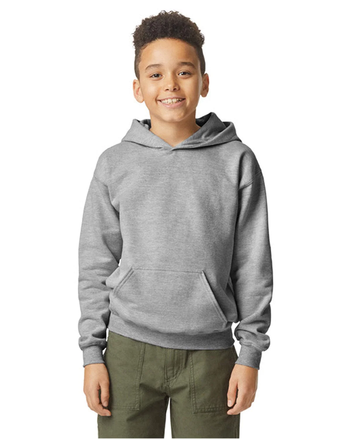 Gildan SF500B Youth Softstyle Midweight Fleece Hooded Sweatshirt - Image 13