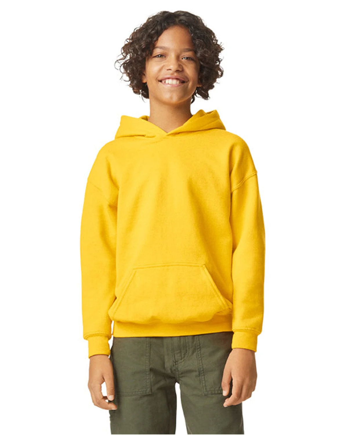 Gildan SF500B Youth Softstyle Midweight Fleece Hooded Sweatshirt - Image 15