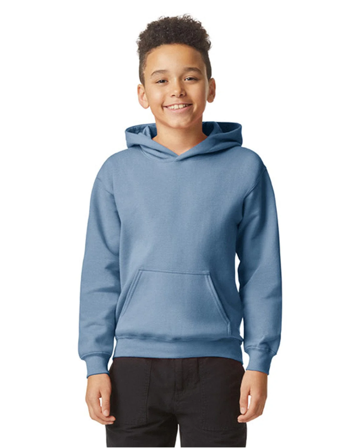 Gildan SF500B Youth Softstyle Midweight Fleece Hooded Sweatshirt - Image 18