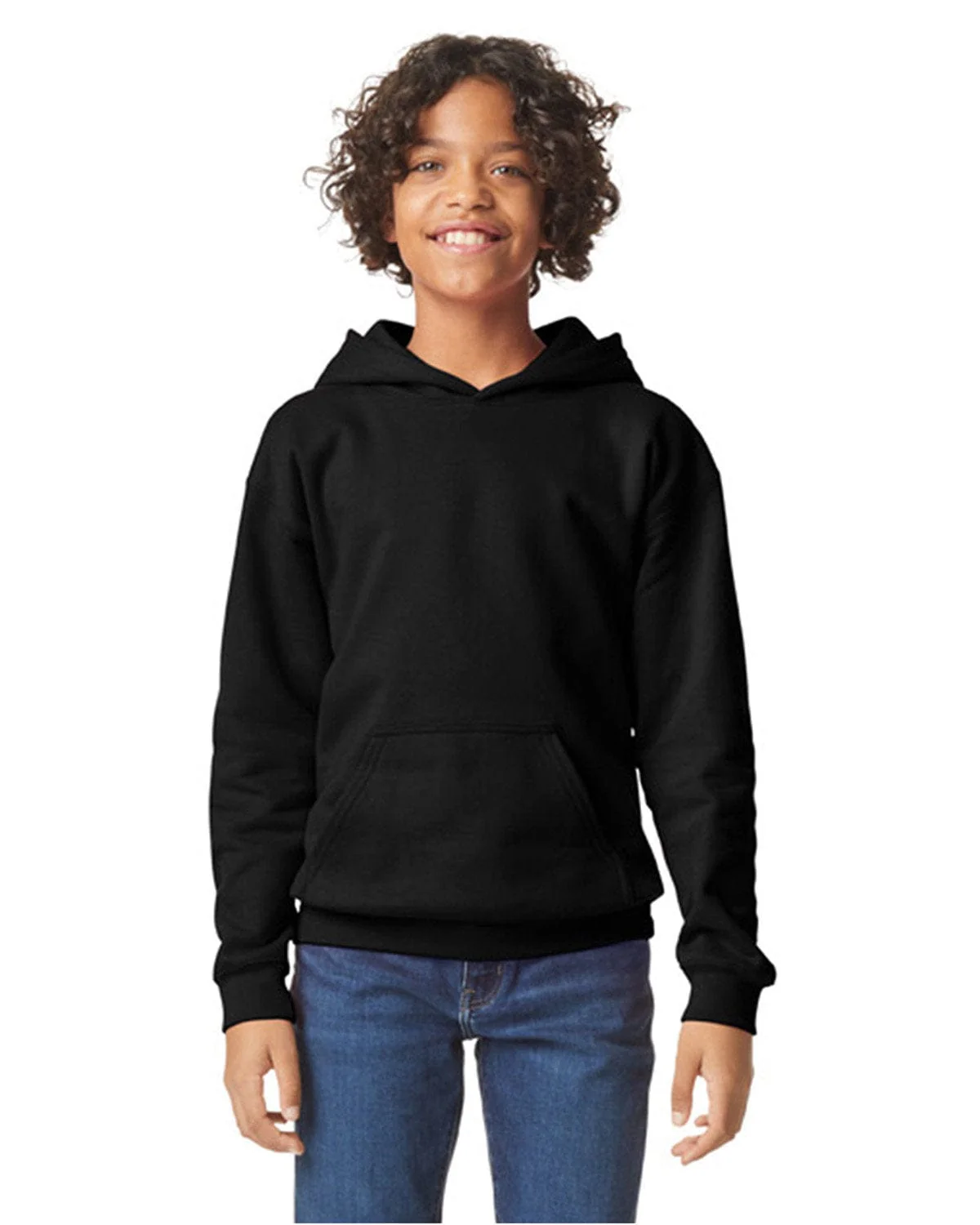 Gildan SF500B Youth Softstyle Midweight Fleece Hooded Sweatshirt - Image 4