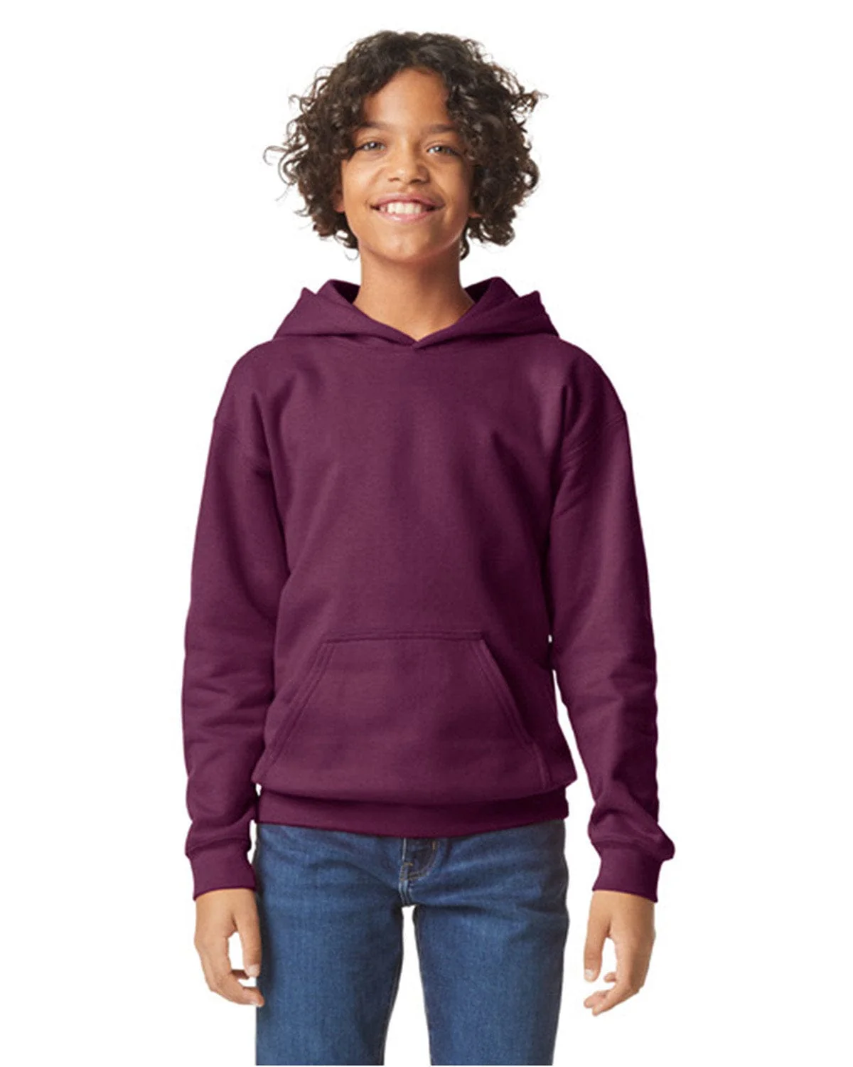 Gildan SF500B Youth Softstyle Midweight Fleece Hooded Sweatshirt - Image 5