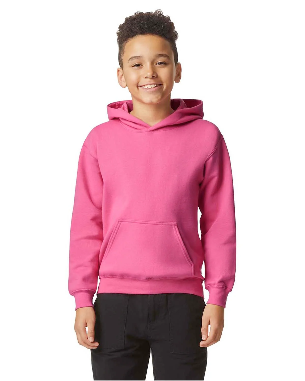Gildan SF500B Youth Softstyle Midweight Fleece Hooded Sweatshirt - Image 7