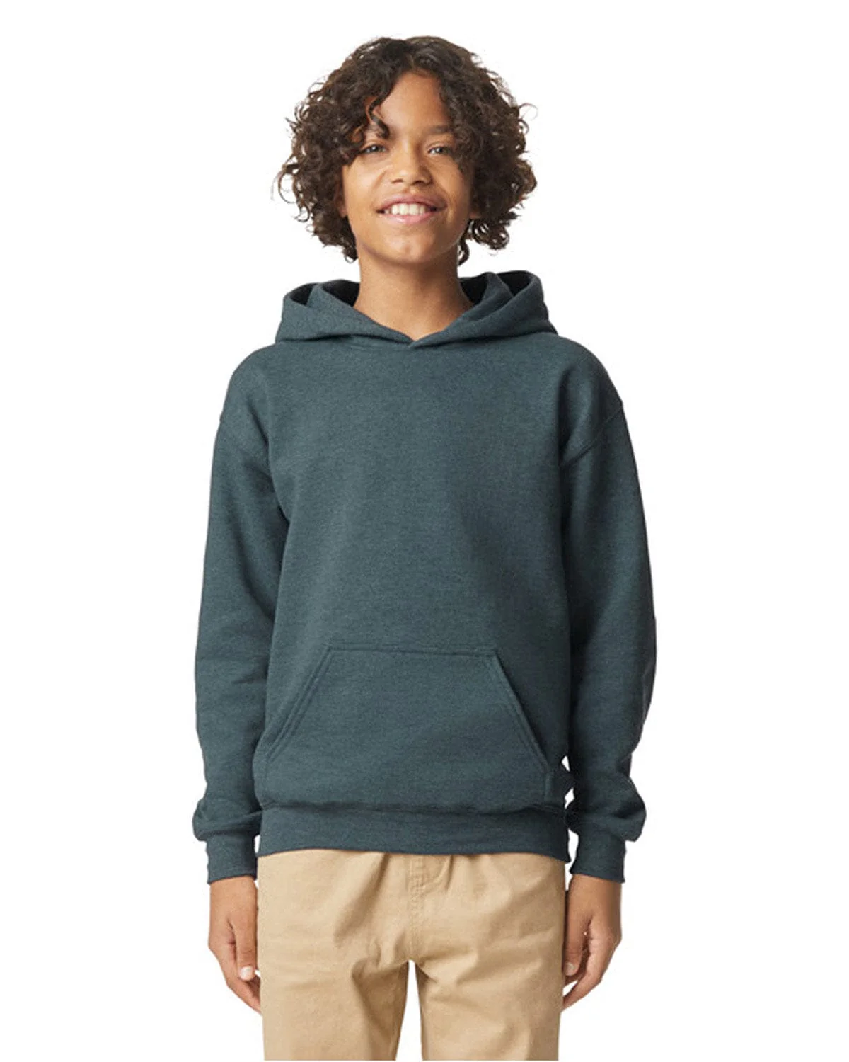 Gildan SF500B Youth Softstyle Midweight Fleece Hooded Sweatshirt - Image 8
