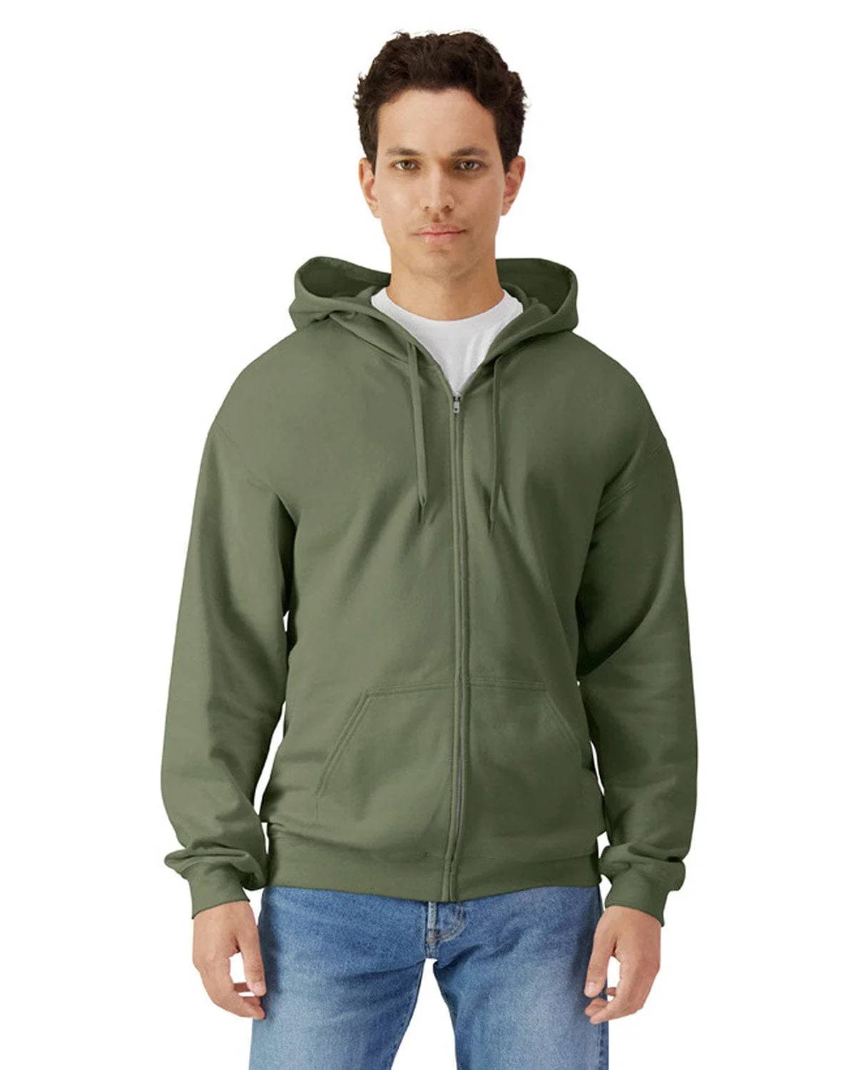 Gildan SF600 Unisex Softstyle Fleece Hooded Sweatshirt - Image 3