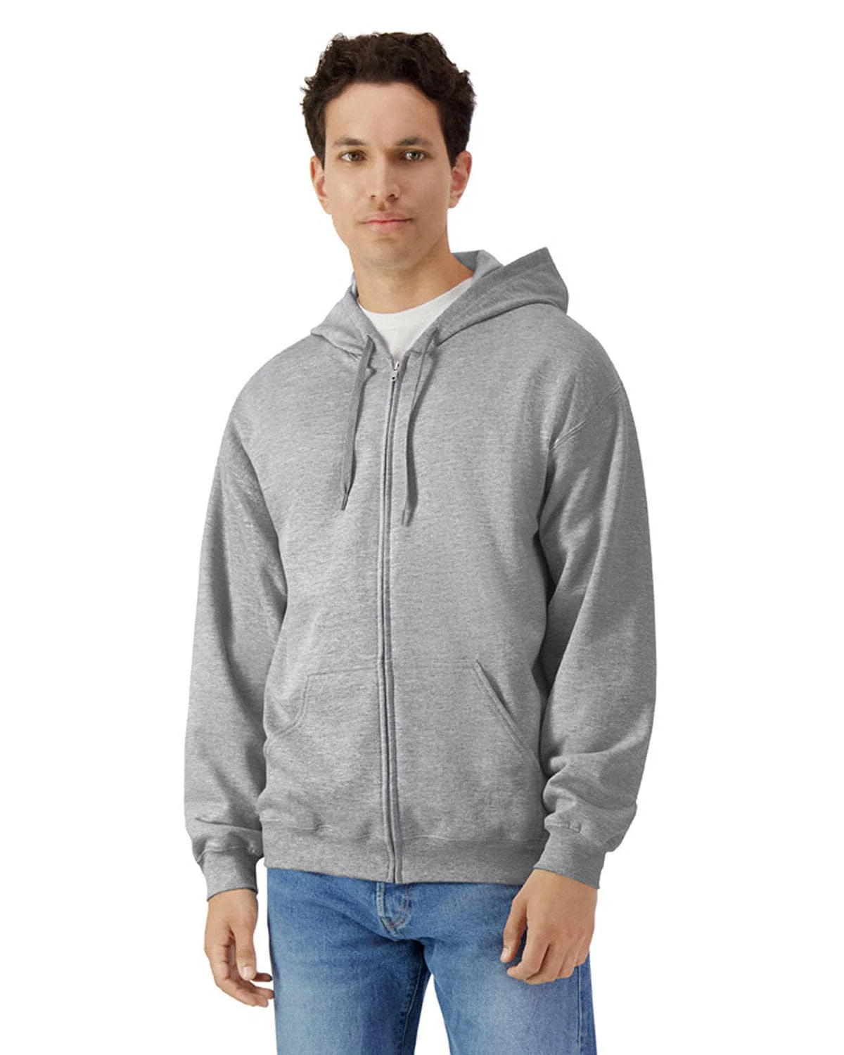 Gildan SF600 Unisex Softstyle Fleece Hooded Sweatshirt - Image 5