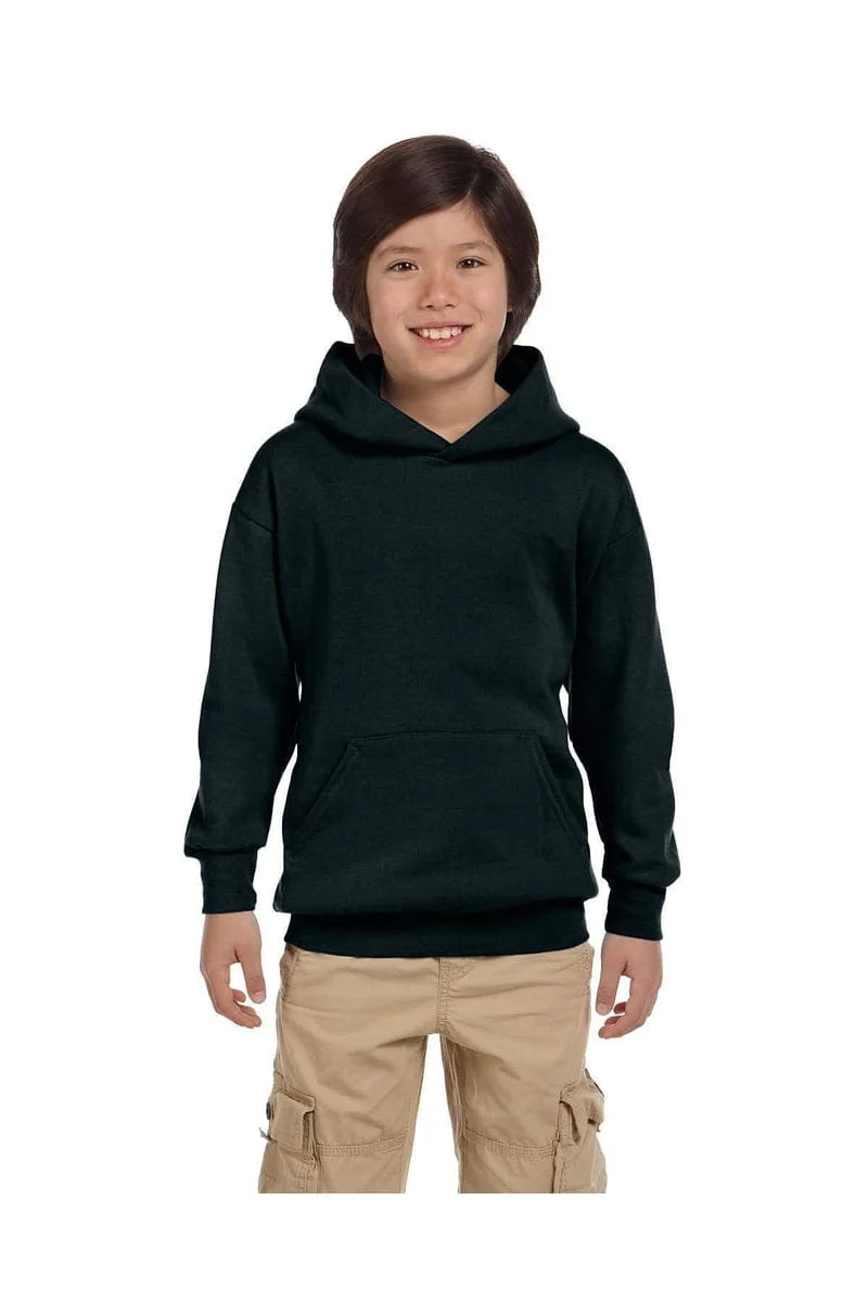 Hanes P473 Youth 7.8 oz. EcoSmart(r) 50/50 Pullover Hood - Image 7