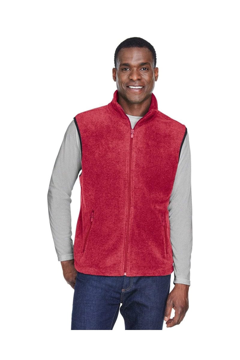 Harriton M985 Adult 8 oz. Fleece Vest - Image 4